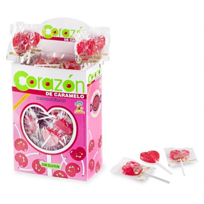 mini sucette coeur gout cerise Cerdan (l'unité)