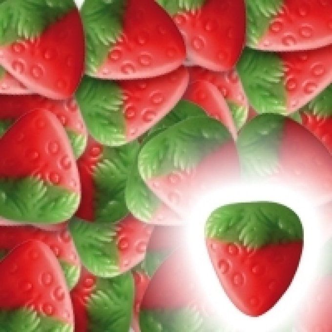 fraises lisses (les 100g)dlc: 04/27 lot: L-5161 18:15